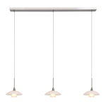 Steinhauer Tallerken Hanglamp Staal 3-lichts