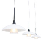 Steinhauer Tallerken Hanglamp Zwart 3-lichts