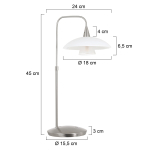 Steinhauer Tallerken Tafellamp Staal 20cm