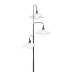 Steinhauer Tallerken LED Vloerlamp 3-lichts Zwart 100cm