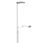 Steinhauer Turound Vloerlamp Staal Grijs Glas 2-lichts 187cm