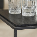 Salontafel Set van 4 Teca Zwart - Giga Meubel