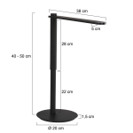 Steinhauer Serenade Tafellamp Zwart 20cm
