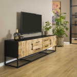 TV-meubel 190cm metal Wood - Giga Meubel