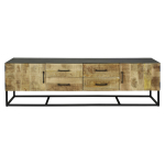 TV-meubel 190cm metal Wood - Giga Meubel