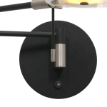 Steinhauer Turound LED Knik Wandlamp Zwart