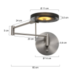 Steinhauer Turound LED Wandlamp Staal