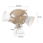 Steinhauer Gearwood Hanglamp 3-lichts Wit
