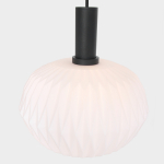 Steinhauer Verre Nervure Hanglamp Wit Ribbel Ø30cm