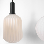 Steinhauer Verre Nervure Hanglamp Zwart 6-lichts