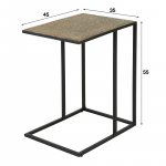 Laptoptafel Iron Metallic - Giga Meubel