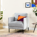 1-Zits Fauteuil Santiago Heaven Grijs - Giga Meubel