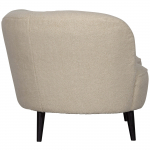 Woood Lounge Fauteuil Sara Links Teddy Off White