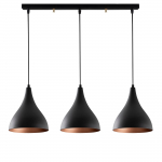Hanglamp Berceste Metaal Zwart 3-Lichts
