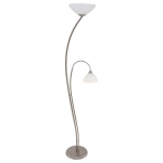 Steinhauer Capri Vloerlamp 2-lichts Zilver 182cm