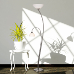 Steinhauer Capri Vloerlamp 2-lichts Zilver 182cm