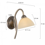 Steinhauer Capri Wandlamp Brons
