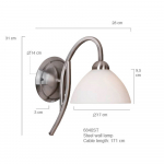 Steinhauer Capri Wandlamp Staal