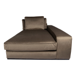 PTMD Bank Block Chaise Longue Arm R Juke Taupe