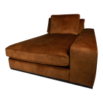 PTMD Bank Block Chaise Longue Arm R Adore Rust