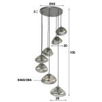 Hanglamp 7L Round Cloud - Giga Meubel