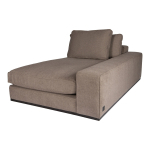 PTMD Bank Block Chaise Longue Arm R Guard Taupe