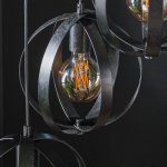 Hanglamp Turn Flat 3-Lichts Getrapt Charcoal - Giga Meubel