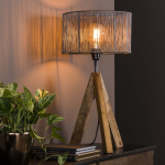 Tafellamp Tripod Wood - Giga Meubel