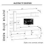 Tv-Meubel Aleyna Melamine Wit