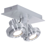 Steinhauer Quatro LED Wandlamp/spot Staal 2-lichts