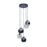 Hanglamp 5-Lichts Getrapt Bubbles Tweekleur - Giga Meubel
