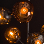 Vloerlamp 6-Lichts Molecule Mix Glas Artic Zwart - Giga Meubel