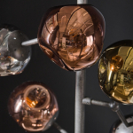 Vloerlamp 6-Lichts Molecule Mix Glas Artic Zwart - Giga Meubel