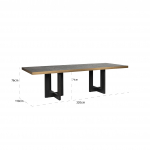 Richmond Eettafel Cambon 320cm Dark Coffee