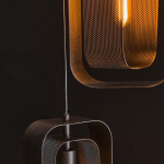 Hanglamp 3-Lichts Rotate Mesh Artic Zwart - Giga Meubel