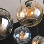 Hanglamp 7-Lichts Multi Globe XL Artic Zwart - Giga Meubel