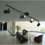 Steinhauer Natasja LED Plafondspot Zwart 4-lichts 90cm
