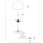 Steinhauer Ancilla LED Tafellamp Chroom 30cm
