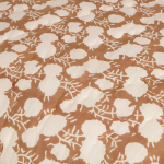 BePureHome Quilt/Plaid Foliage Met Print Hand Gequilt Bruin 220x265cm