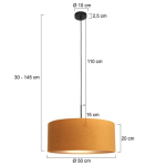 Steinhauer Sparkled Light Hanglamp Met Gouden Kap Ø50cm