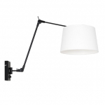 Steinhauer Prestige Chic Wandlamp Met Wit Linnen Kap Ø30cm