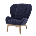 Bloomingville Eave Lounge Stoel Blauw Polyester
