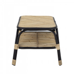 Bloomingville Loue Bijzettafel Zwart Rotan