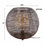 Tafellamp 40cm Web XL - Giga Meubel