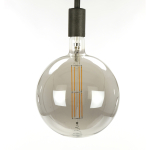 Lichtbron LED filament bol Ø20 0 - E27 8W / Smoke grey glas - Giga Meubel