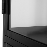 Vitrinekast Lotte Lux Zwart 4drs - Giga Meubel