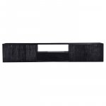 Zwevend Tv-meubel Pure Black 240cm - Giga Meubel 