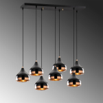 Hanglamp 7-Lichts Yildo Metaal Zwart