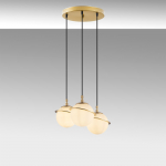 Hanglamp Hug Metaal Goud 3-Lichts