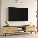Tv-meubel Ciftlik Melamine Naturel Antraciet 160cm